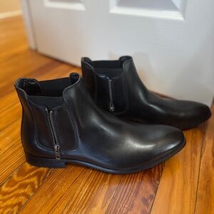 Men’s Black Chelsea Boots with Zipper (10.5M) | Nordstrom Rack